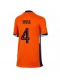 Niederlande Virgil van Dijk #4 Heimtrikot für Frauen EM 2024 Kurzarm